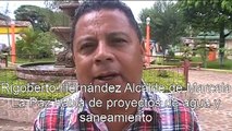 Rigoberto Hernandez Alcalde de Marcala La Paz Honduras informando proyectos de agua y saneamiento