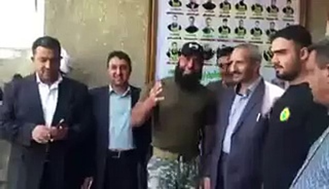 وفد من الحوثيين مع ابوعزرائيل كتائب الامام علي