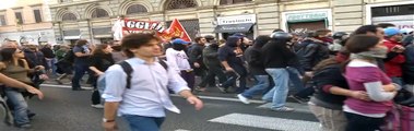 Occupy Wall street - riots and violence in Rome