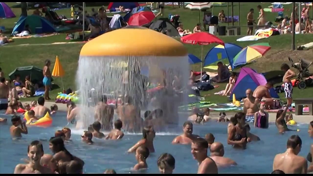 36 Grad im Freibad Spaichingen