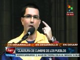 Denuncia Venezuela en Cumbre de los Pueblos la 