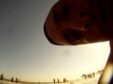 Huntington Beach California USA,   Beach Waves crashing Go Pro camera on Vacation