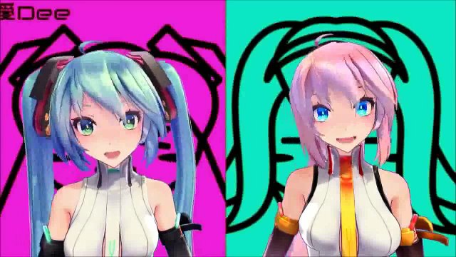MMD Dee AiDee Miku Hatsune Luka Megurine