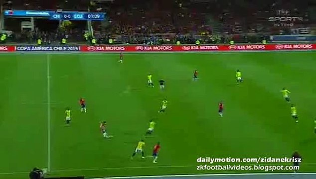 Alexis Sánchez Big Chance - Chile v. Ecuador - Copa America 11.06.2015