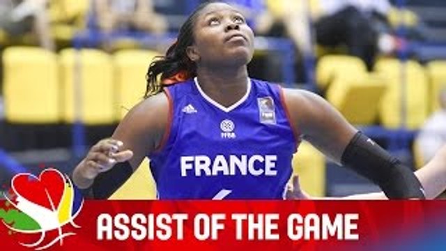 Paoline Salagnac (FRA) - Assist of the Game - Ukraine v France - EuroBasket Women 2015
