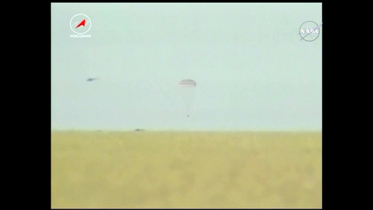 Tres cosmonautas de la ISS regresan a la Tierra