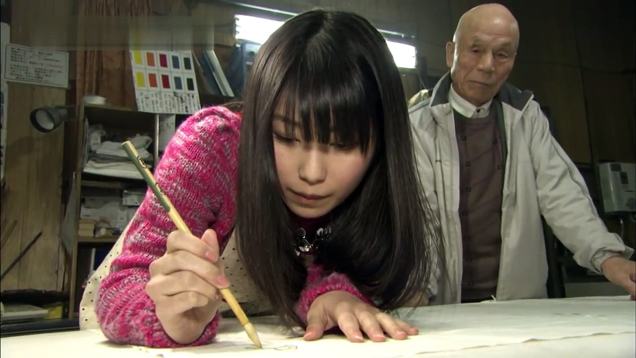 横山由依　習字やってましたよ～！！