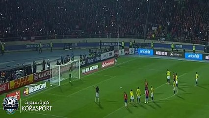 هدف تشيلي الاول على الإكوادور