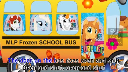 My Little Pony Wheels on the Bus Cartoon Song Nursery Rhymes for Kids & Children
