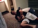Drunk wrestling