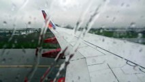 Southwest Airlines 737-700 Rainy & Turbulent Landing at Columbus