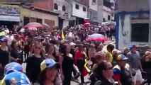 Protesta pacífica en San Cristóbal, para exigir libertad de estudiantes
