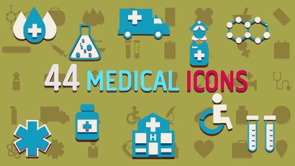 After Effects Project Files - 44 Animated Medical Icons - VideoHive 10540286