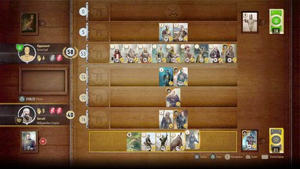The Witcher 3 gwent match with an epic finale