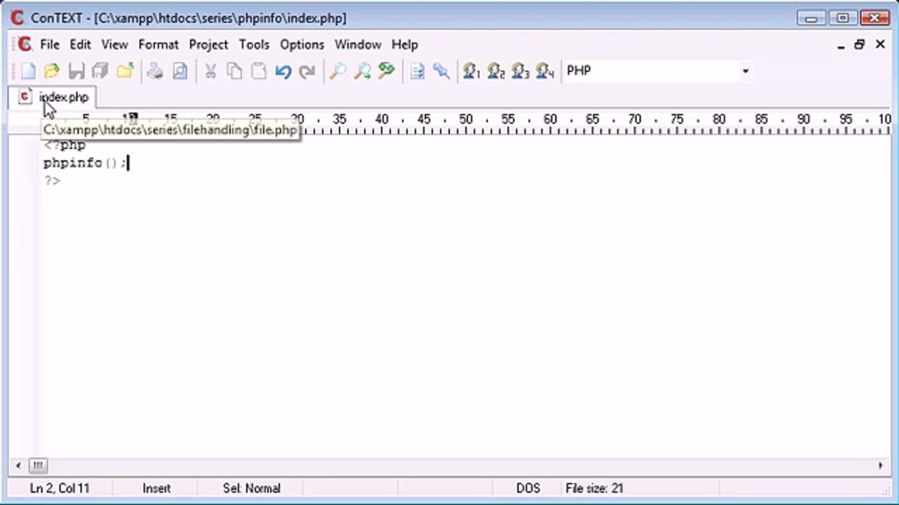 _Beginner PHP Tutorial - 6 - The phpinfo Function_‏