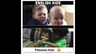 English Kids VS Pakistani Kids -  Very Funny Video - Charlie Bit by Finger Pakistani Version