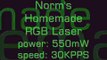 ILDA RGB 550mW Laser - Lab Demo