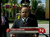 Llega a Venezuela el presidente Calderón de México a la Cumbre CELAC