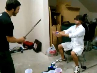 Do not trust the man with sword in hand