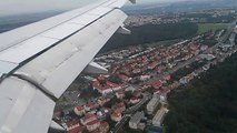 Landing in Prague Airport Aegean Airlines A320