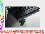 Kingston Technology 8GB (1x8 GB) 1333MHz DDR3 PC3 10600 204-Pin SODIMM Memory for Select Fujitsu