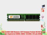 8GB (2x4GB) RAM Memory 4 HP/Compaq ProLiant ML150 G6 ECC Non Registered DIMMs (DDR3-1333MHz