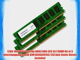 12GB 1066MHZ Desktop DDR3 NON-ECC CL7 DIMM Kit of 3 interchangeable with KVR1066D3N7K3/12G