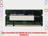 Super Talent DDR2-800 SODIMM 2GB/128 x 8 Notebook Memory T800SB2G/S
