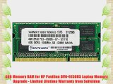 4GB Memory RAM for HP Pavilion DV6-6150US Laptop Memory Upgrade - Limited Lifetime Warranty