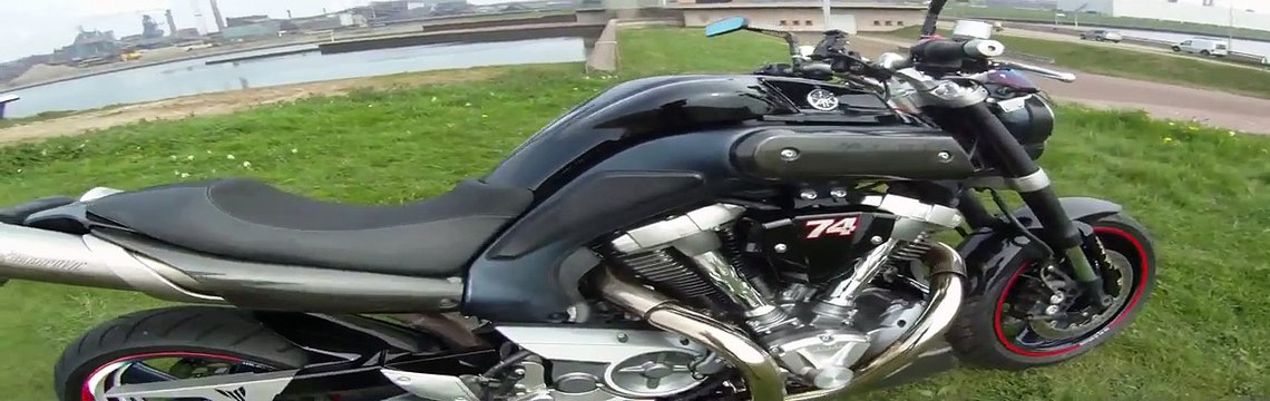 Customized Yamaha MT-01 akrapovic HD (Without DB-killer)