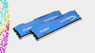 Kingston HyperX FURY 16GB Kit (2x8GB) 1866MHz DDR3 CL10 DIMM - Blue (HX318C10FK2/16)