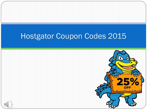 Verified and Updated Hostgator Coupon Code 2015