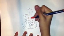 Drawing Luca from Angry Birds Stella