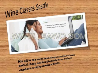 Wine Classes Seattle