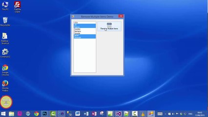 C# Remove Multiple Items from ListBox In Urdu (Video 2)