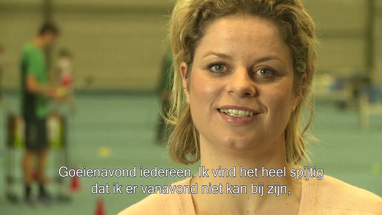 Kim Clijsters is heel gelukkig met de ‘For a Better Life’-award.