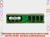 Komputerbay 2GB DDR2 667Mhz PC2 5300 PC2 5400 CL 5 DIMM (240 PIN) 2 GB AM2 - Only Works on