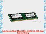 1GB RAM Memory for Enlight LCD PC PC IB-7686 184pin PC2100 DDR DIMM 266MHz Black Diamond Memory