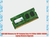 4GB RAM Memory for HP-Compaq Envy 14-2130nr (DDR3-10600) - Laptop Memory Upgrade
