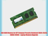 4GB RAM Memory for HP-Compaq Presario Notebook CQ56-252SA (DDR3-8500) - Laptop Memory Upgrade