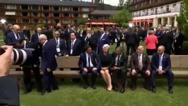 ▶ President Obama Ignores & Snubs Iraqi Prime Minister Haider al Abadi at G7 Summit - VIDEO -