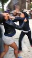 Rude bagarre entre deux filles qui se battent comme des hommes