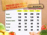 Cene povrća na zelenim pijacama za period 18-22.05.2015.