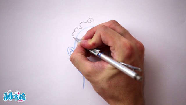 Zeichnen Sie eine Frisur: Locken