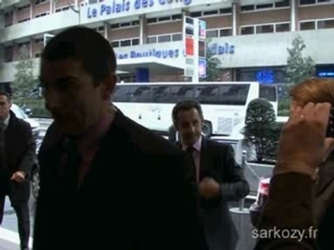 Nicolas Sarkozy devant les entrepreneurs