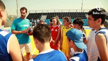 José Calderón gives Basketball masterclass to Baku kids | Baku 2015