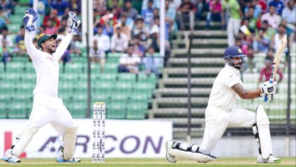 India vs Bangladesh 2015- 1st Test Day 3 - India 462-6