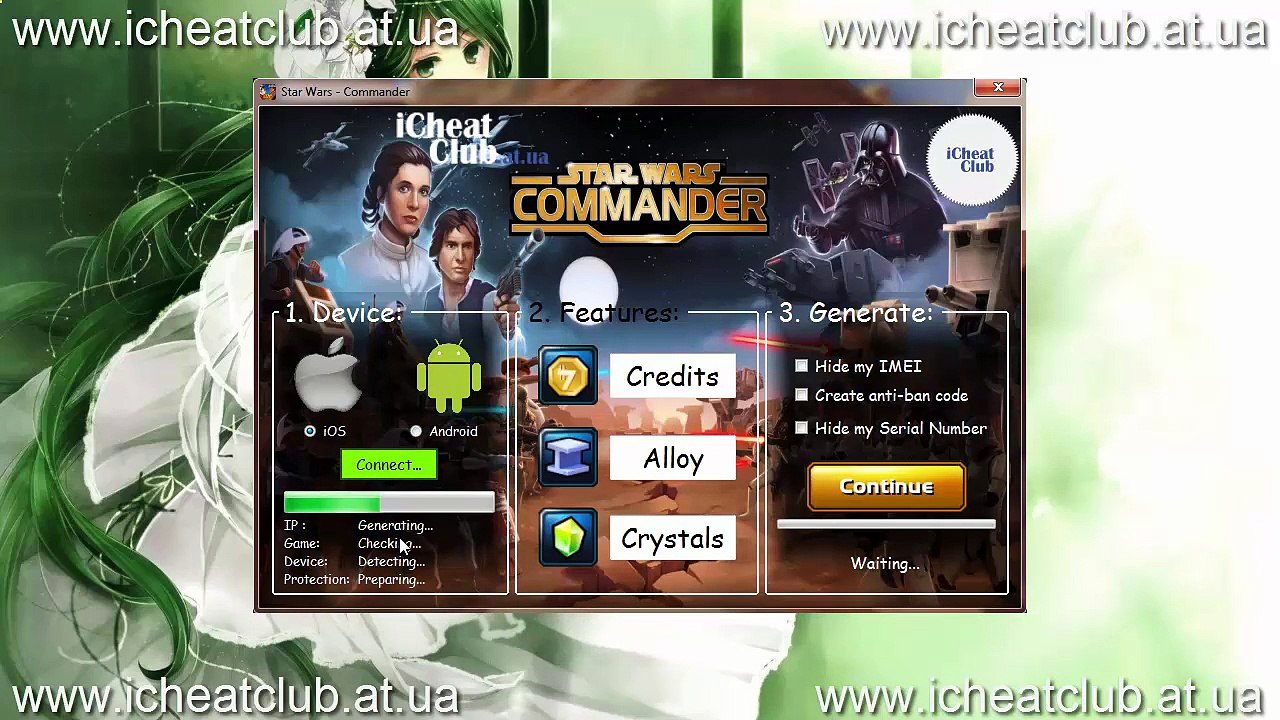 Star Wars Commander Generator Resources 2015 | Credits, Alloy, Crystals Hack tool !