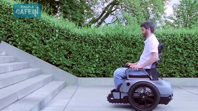 Découvrez Scalevo, le fauteuil roulant qui monte les escaliers