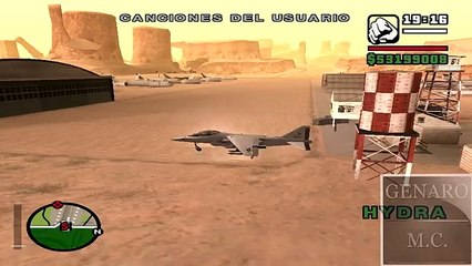 COMO VOLAR UN AVION HYDRA EN GTA SAN ANDREAS PARA PC(LOQUENDO)